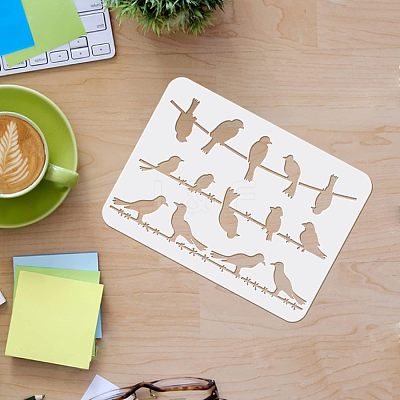 Large Plastic Reusable Drawing Painting Stencils Templates DIY-WH0202-187-1