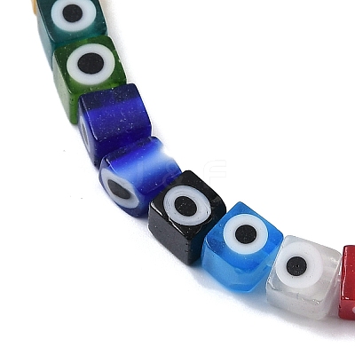 Handmade Evil Eye Lampwork Beads Strands LAMP-G166-16A-1