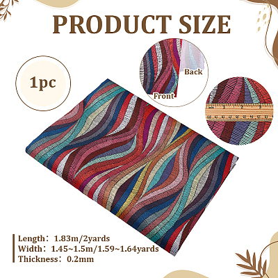 2 Yards Polyester Fabric DIY-WH0061-072-1