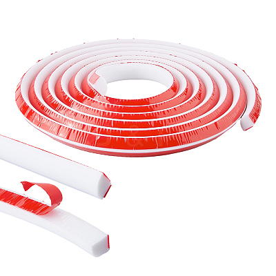 5M Silicone Collapsible Shower Threshold Water Dam AJEW-WH0709-118-1