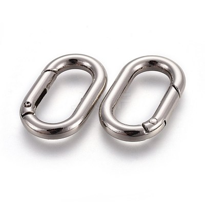 Zinc Alloy Key Clasps PALLOY-WH0056-02P-1