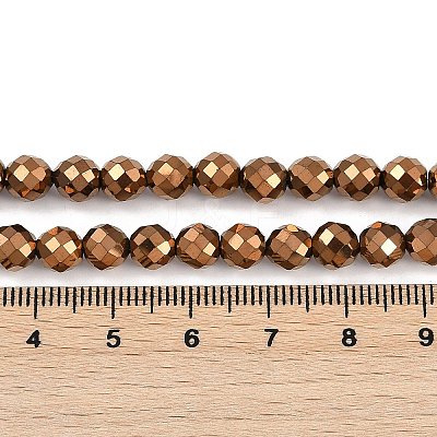 Electroplated Synthetic Non-magnetic Hematite Beads Strands G-H072-B01-01C-1
