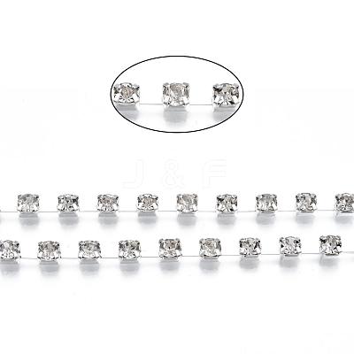 Brass Rhinestone Cup Chain CHC-S16-S-1