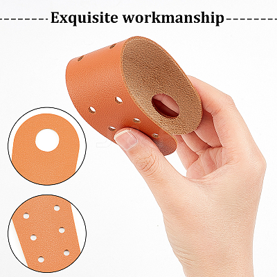 PVC Leather Flat Toe Guard Protector FIND-WH0013-65E-1