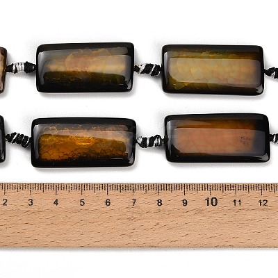 Natural Dragon Veins Agate Beads Strands GG-CBA2A74-01C-1