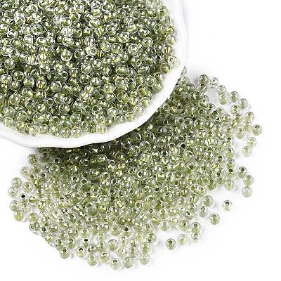 6/0 Transparent Inside Colours Glass Seed Round Beads X1-SEED-N006-004H-1