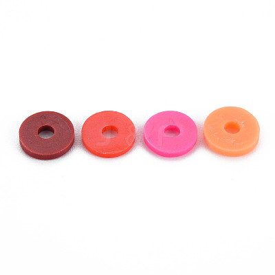 4 Colors Handmade Polymer Clay Beads CLAY-N011-032-21-1