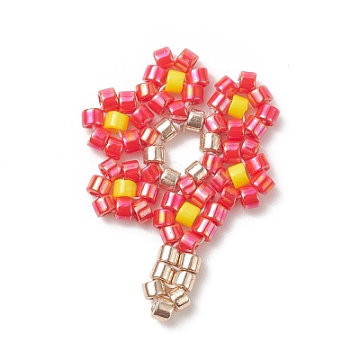 Handmade Loom Pattern MIYUKI Seed Beads PALLOY-MZ00065-02-1