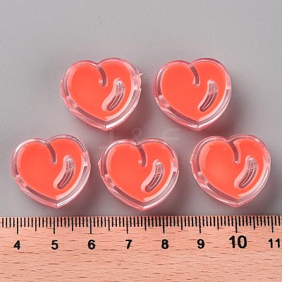 Transparent Enamel Acrylic Beads TACR-S155-004A-1