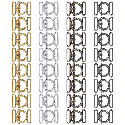 32Pcs 4 Colors Alloy Belt Buckles FIND-CA0009-20-1