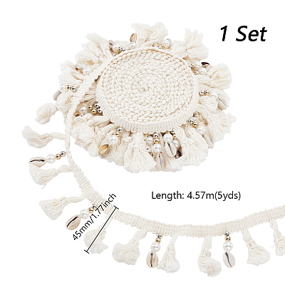 5 Yards Cotton Lace Trims SRIB-GA0001-18-1