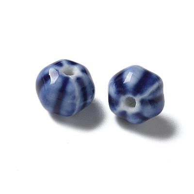 Vintage Porcelain Pumpkin Beads PORC-L080-H-1
