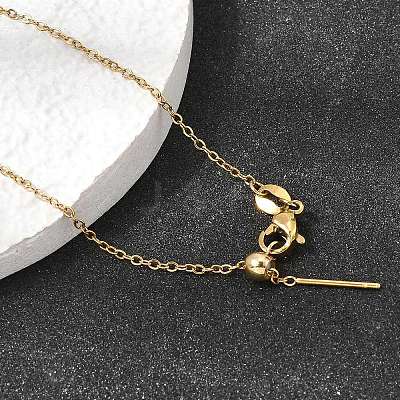 1.5MM Unisex 304 Stainless Steel Cable Chain Necklaces NJEW-P356-11G-1