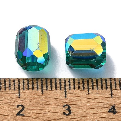 AB Color Plated Glass Beads GLAA-F108-12B-07-1
