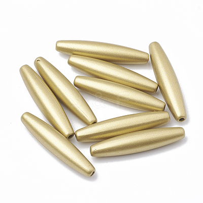 Spray Painted Acrylic Beads ACRP-T005-39-1
