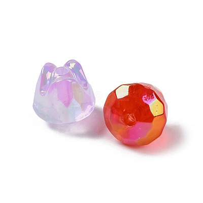 UV Plating Acrylic Imitation Jelly Beads OACR-D316-18-1
