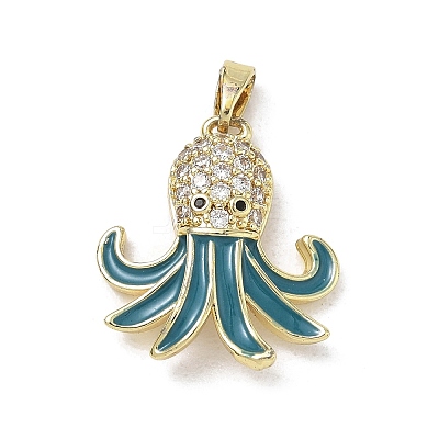 Ocean Brass Enamel Pendants LS-RB-CBA2CEF-03G-01-1