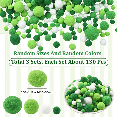 3 sets Polyester Ball Decoration DIY-SC0031-26B-1