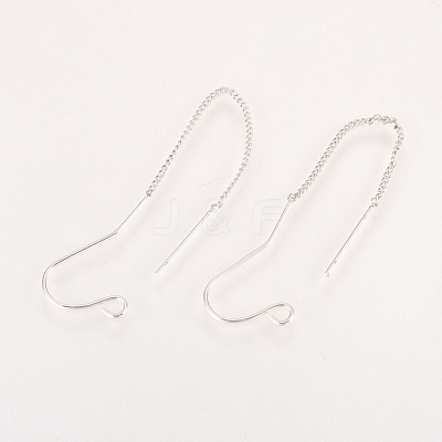 Brass Stud Earring Findings KK-Q735-363P-1
