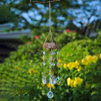 Teardrop Glass Suncatchers PW-WGB134A-01-1