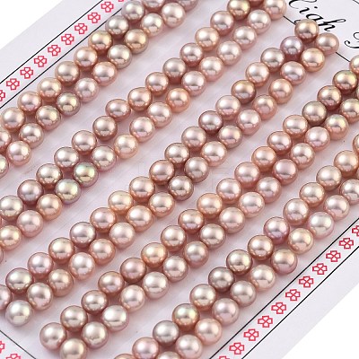 Grade 6A Natural Cultured Freshwater Pearl Beads PEAR-N018-6A-4550C-1