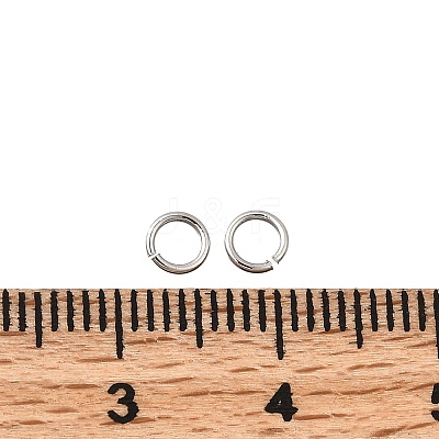Brass Open Jump Rings KK-B147-03B-P-1