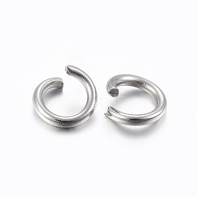 Tarnish Resistant 304 Stainless Steel Open Jump Rings STAS-H437-10x0.8mm-1