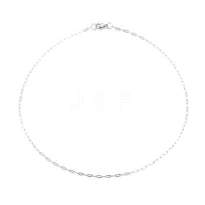 Non-Tarnish 304 Stainless Steel Paperclip Chain Necklace with Lobster Claw Clasps for Men Women NJEW-H205-03P-03-1