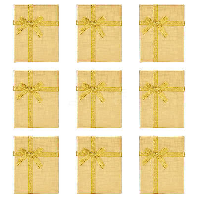 Rectangle Paper Jewelry Set Storage Boxes with Bowknot X1-CON-TAC0014-04F-1