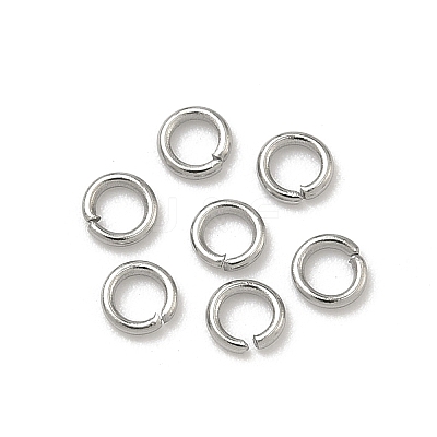 Tarnish Resistant 304 Stainless Steel Open Jump Rings STAS-Q186-02-3.5x0.7mm-1