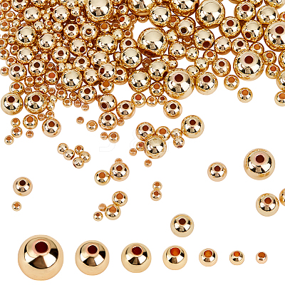 420Pcs Brass Beads KK-DR0001-36-1