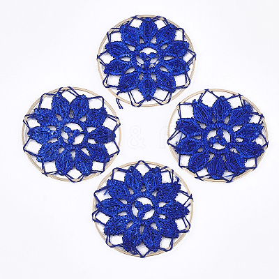 Polycotton(Polyester Cotton) Woven Pendant Decorations FIND-Q078-12B-1