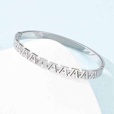 304 Stainless Steel Micro Pave Cubic Zirconia Hinged Bangles for Women BJEW-Z146-01P-1