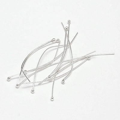 925 Sterling Silver Ball Head Pins STER-F018-03N-03-1