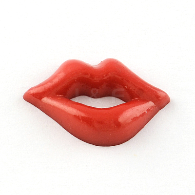 Lip Plastic Cabochons KY-R004-01-1