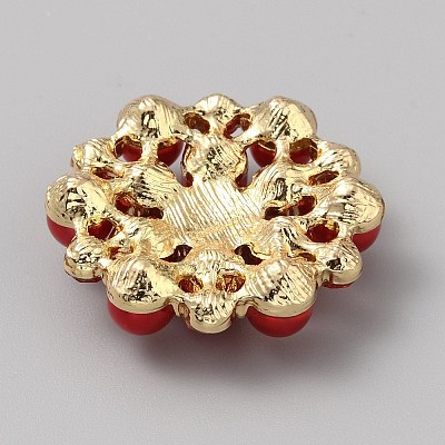 Alloy Rhinestone Cabochons ALRI-WH0008-39G-02-1