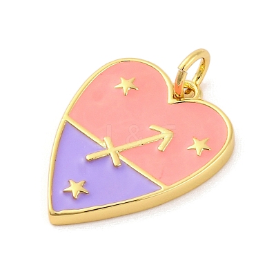 Brass Enamel Pendants LS-KK-Z077-01G-12-1