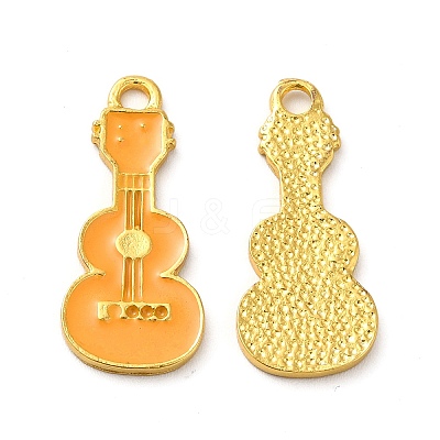 Rack Plating Alloy Enamel Pendants ENAM-F146-04G-1