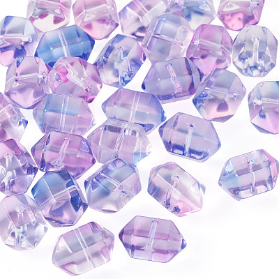 30Pcs Transparent Handmade Lampwork Beads LAMP-TADJ0001-12D-1