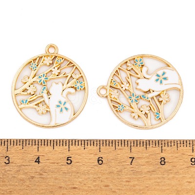 Rack Plating Alloy Enamel Pendants LS-FIND-A040-07A-04G-1