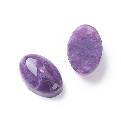 Natural Charoite Cabochons G-E557-05B-1