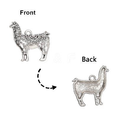 Tibetan Style Zinc Alloy Pendants A-PALLOY-P178-25AS-1