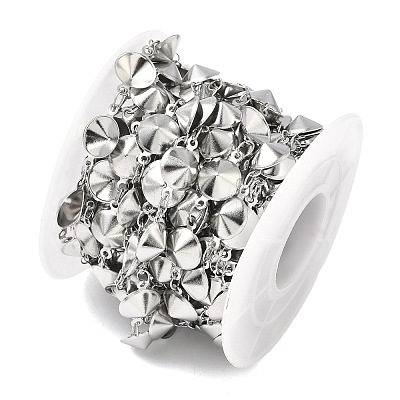 304 Stainless Steel Rhinestone Cup Chains CHS-K023-08A-P-1