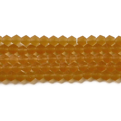 Imitate Austrian Crystal Frosted Glass Beads Strands GLAA-F029-TM2mm-B28-1