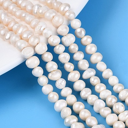 Natural Cultured Freshwater Pearl Beads Strands PEAR-N013-04E-01-1