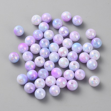 Opaque Acrylic Beads SACR-CJC0008-02B-1