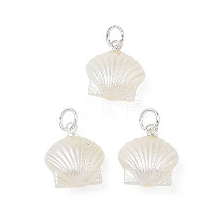 ABS Imitation Pearl Pendants PALLOY-JF05669-01-1