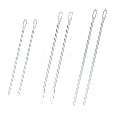 DICOSMETIC 6Pcs 3 Styles Nickel Galvanizing Quick & Easy Drawstring Threader Tool TOOL-DC0001-09-1