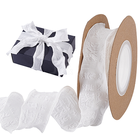 Polyester Tartan Ribbons SRIB-WH0011-348C-1
