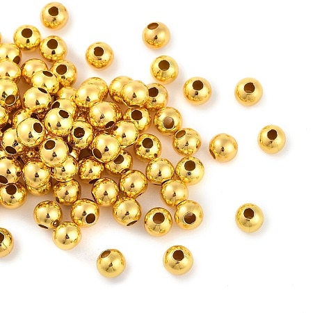 Brass Smooth Round Beads EC400-3G-1